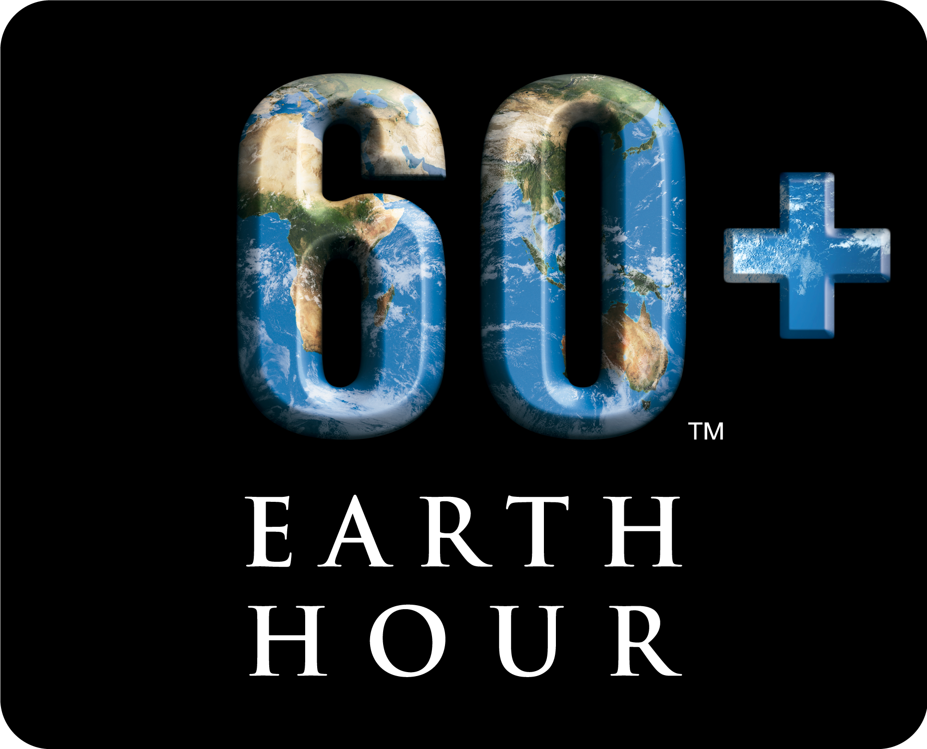 60+ Earth Hour logo