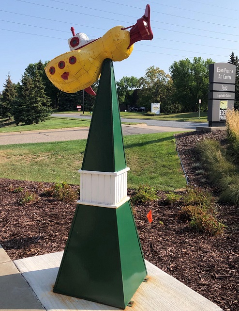 High and Dry sculpture at Eden Prairie Art Center