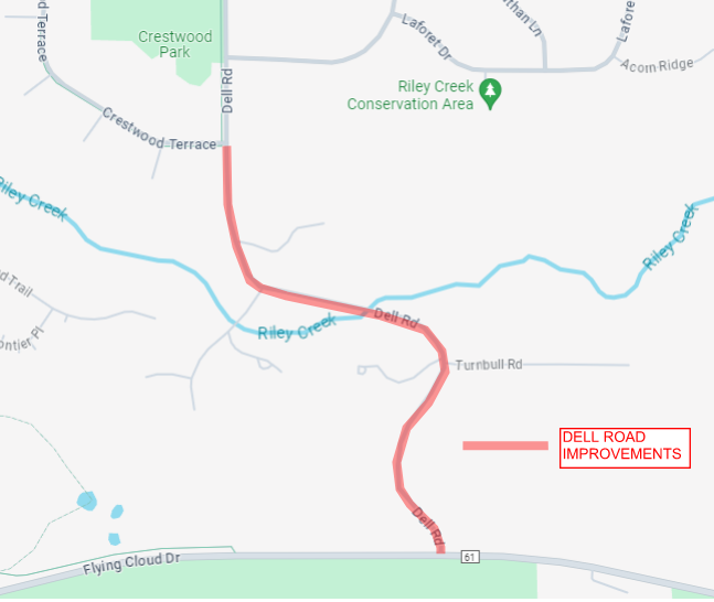 Dell Road Project Map