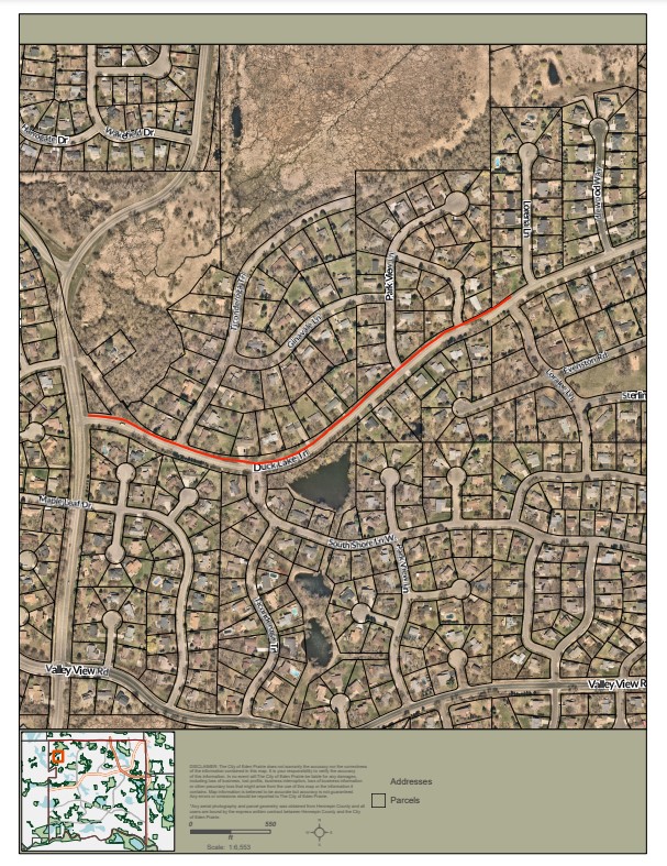 Duck Lake Trail Project Location Thumbnail