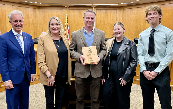 Mayor Ron Case, Carrie Eggleston, Eric Stephens, Janelle MacLean, Gabriel Hernandez