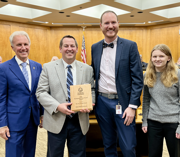 Mayor Ron Case, Josh Swanson, Andrew Adams, Lucinda Jacobs