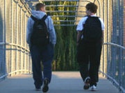 School Boys Walking