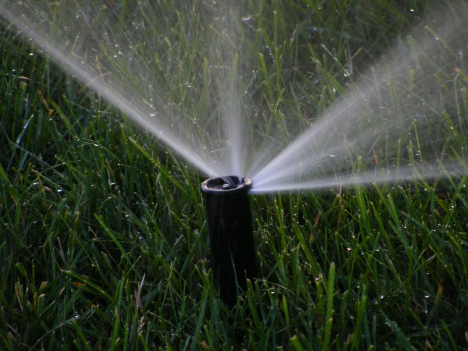 photo of lawn sprinkler