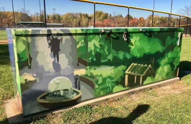 photo of wrapped utility box #3 in Miller Park